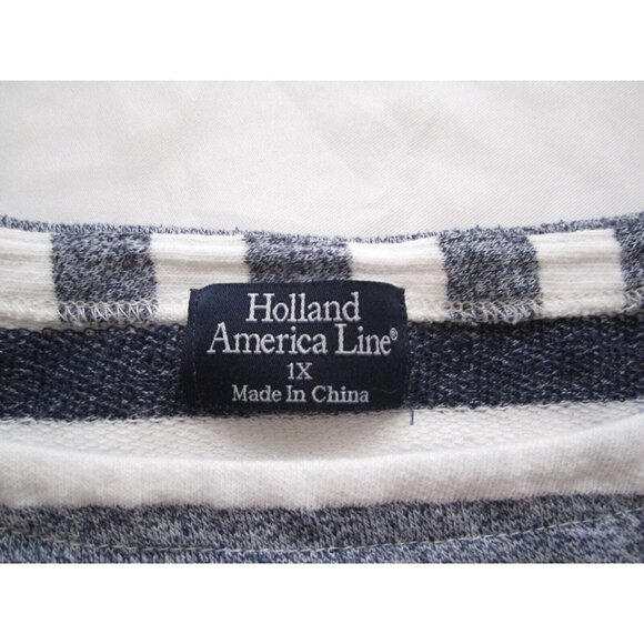 Women's Holland America Line Cotton Blend Long Sleeve Pullover Sz 1X (WS35) - Picture 2 of 9